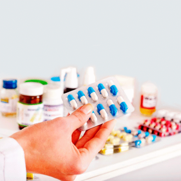 Blister de pastillas con medicamentos