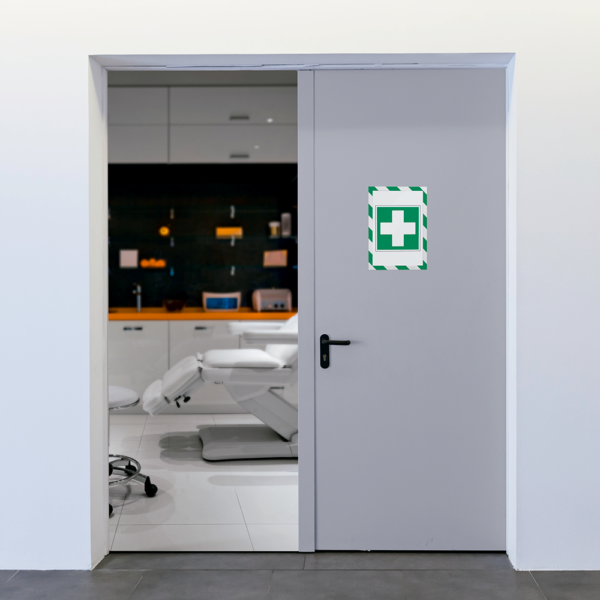 DURAFRAME® MAGNETIC SECURITY A4 color verde/blanco